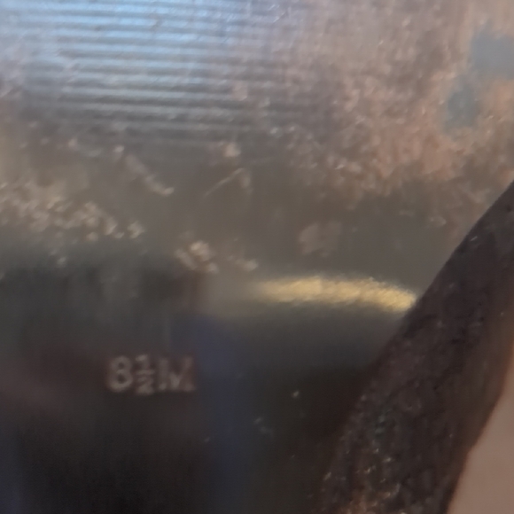 Guess Dark Brown Embossed Heeled Boots - Picture 8 of 8